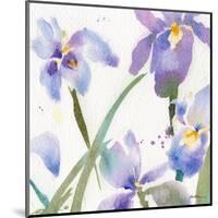 Irises-Sheila Golden-Mounted Art Print