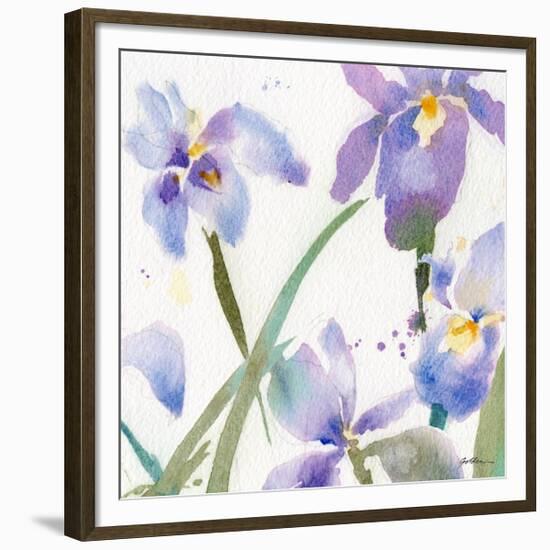 Irises-Sheila Golden-Framed Premium Giclee Print