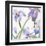 Irises-Sheila Golden-Framed Art Print