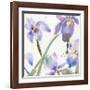 Irises-Sheila Golden-Framed Art Print