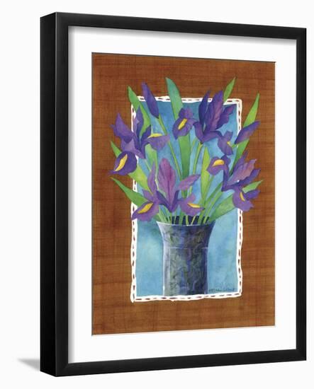 Irises-Fiona Stokes-Gilbert-Framed Giclee Print