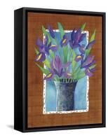 Irises-Fiona Stokes-Gilbert-Framed Stretched Canvas