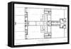 Irish 800-Pauper Workhouse, Ground Plan-Peter Higginbotham-Framed Stretched Canvas