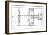 Irish 800-Pauper Workhouse, Ground Plan-Peter Higginbotham-Framed Art Print