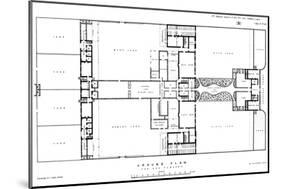 Irish 800-Pauper Workhouse, Ground Plan-Peter Higginbotham-Mounted Art Print