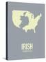 Irish America Poster 1-NaxArt-Stretched Canvas