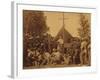 Irish-American Civil War Soldiers Attend Mass in Camp, 1861-null-Framed Photo