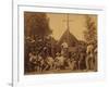 Irish-American Civil War Soldiers Attend Mass in Camp, 1861-null-Framed Photo