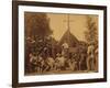 Irish-American Civil War Soldiers Attend Mass in Camp, 1861-null-Framed Photo