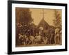 Irish-American Civil War Soldiers Attend Mass in Camp, 1861-null-Framed Photo