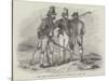 Irish Armed Peasants Waiting for the Approach of a Meal Cart-null-Stretched Canvas