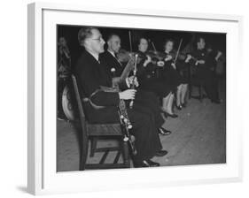 Irish Bagpipes Being Worked by a Bellows from the Elbow-Hans Wild-Framed Premium Photographic Print