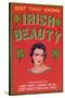 Irish Beauty Vegetable Label - New York, NY-Lantern Press-Stretched Canvas
