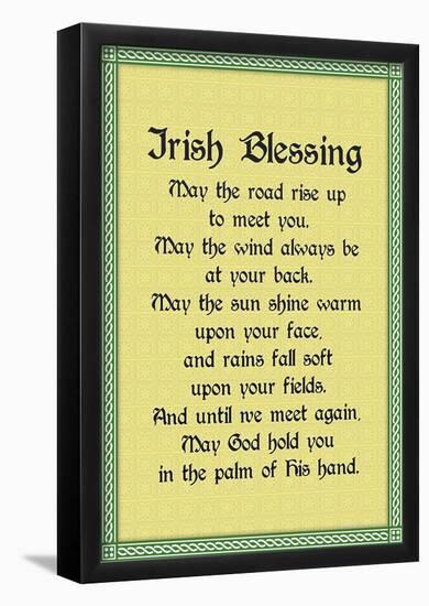 Irish Blessing Art Print Poster-null-Framed Poster