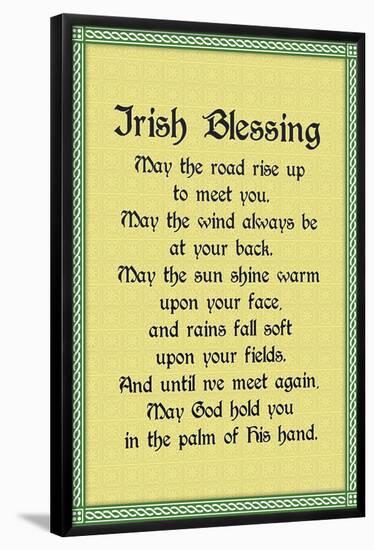 Irish Blessing Art Print Poster-null-Framed Poster