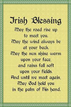 Irish Blessing May the Road Rise to Meet YouWall Sticker Decals Quote