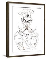 Irish-born, British Field Marshall, First Earl Kitchener, caricature in army uniform-Neale Osborne-Framed Giclee Print