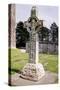 Irish Celtic High Cross, Clonmacnoise, Ireland. 9th century. Artist: Unknown-Unknown-Stretched Canvas
