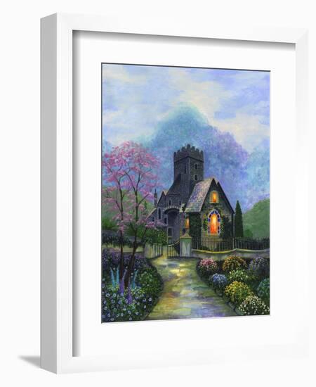 Irish Church and Garden-Bonnie B. Cook-Framed Giclee Print