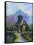 Irish Church and Garden-Bonnie B. Cook-Framed Stretched Canvas