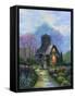 Irish Church and Garden-Bonnie B. Cook-Framed Stretched Canvas