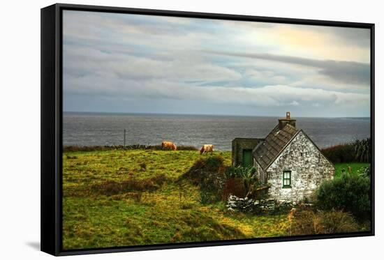 Irish Cottage House-Patryk Kosmider-Framed Stretched Canvas