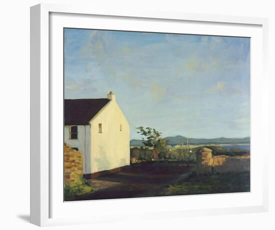 Irish Cottage Lane-Hugh O'neill-Framed Giclee Print