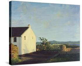 Irish Cottage Lane-Hugh O'neill-Stretched Canvas