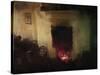 Irish Cottage Series - Fireplace-Mark Gordon-Stretched Canvas