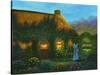 Irish Cottage-Bonnie B. Cook-Stretched Canvas