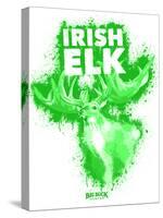 Irish Elk Spray Paint Green-Anthony Salinas-Stretched Canvas