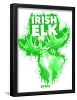 Irish Elk Spray Paint Green-Anthony Salinas-Framed Poster