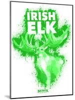 Irish Elk Spray Paint Green-Anthony Salinas-Mounted Poster