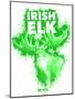 Irish Elk Spray Paint Green-Anthony Salinas-Mounted Poster