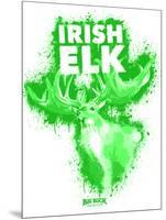 Irish Elk Spray Paint Green-Anthony Salinas-Mounted Poster