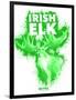 Irish Elk Spray Paint Green-Anthony Salinas-Framed Poster