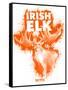Irish Elk Spray Paint Orange-Anthony Salinas-Framed Stretched Canvas