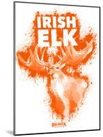 Irish Elk Spray Paint Orange-Anthony Salinas-Mounted Poster