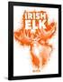 Irish Elk Spray Paint Orange-Anthony Salinas-Framed Poster