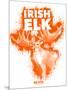 Irish Elk Spray Paint Orange-Anthony Salinas-Mounted Poster