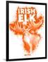 Irish Elk Spray Paint Orange-Anthony Salinas-Framed Poster