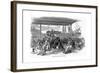 Irish Emigrants Embarking for America at Waterloo Docks, Liverpool, 1850-null-Framed Giclee Print