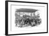 Irish Emigrants Embarking for America at Waterloo Docks, Liverpool, 1850-null-Framed Giclee Print