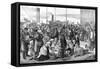 Irish Emigrants Leaving Queenstown Harbour-null-Framed Stretched Canvas