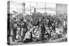 Irish Emigrants Leaving Queenstown Harbour-null-Stretched Canvas