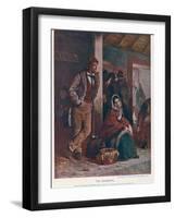 Irish Emigrants Waiting for Their Train-Erskine Nicol-Framed Photographic Print