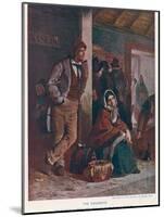 Irish Emigrants Waiting for Their Train-Erskine Nicol-Mounted Photographic Print
