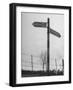 Irish English Sign Showing Milage to Rineanna Which Turned into Shannon at a Later Date-null-Framed Photographic Print