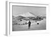 Irish Explorer Ernest Shackleton at the Cape Royds Base Camp, Antarctica, 1908-null-Framed Giclee Print