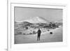 Irish Explorer Ernest Shackleton at the Cape Royds Base Camp, Antarctica, 1908-null-Framed Giclee Print